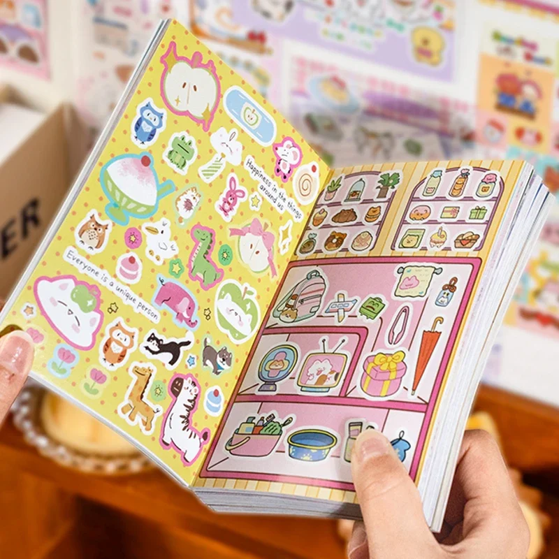 Cute Pups Universe Extreme Stickers Book 20, Colorful Handbook Stickers, Cute Phone Case Stickers, kawaii stickers