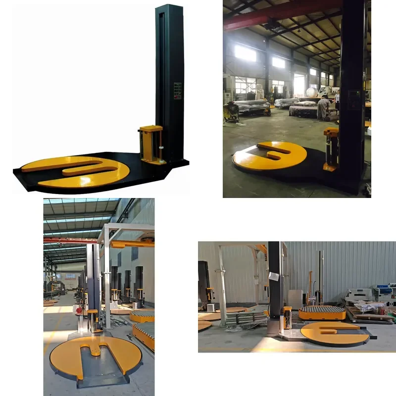 for Automatic Pallet Packaging Machine Electric Pre-Stretch Turntable Pallet Film Wrapper Industrial Stretch Wrapping
