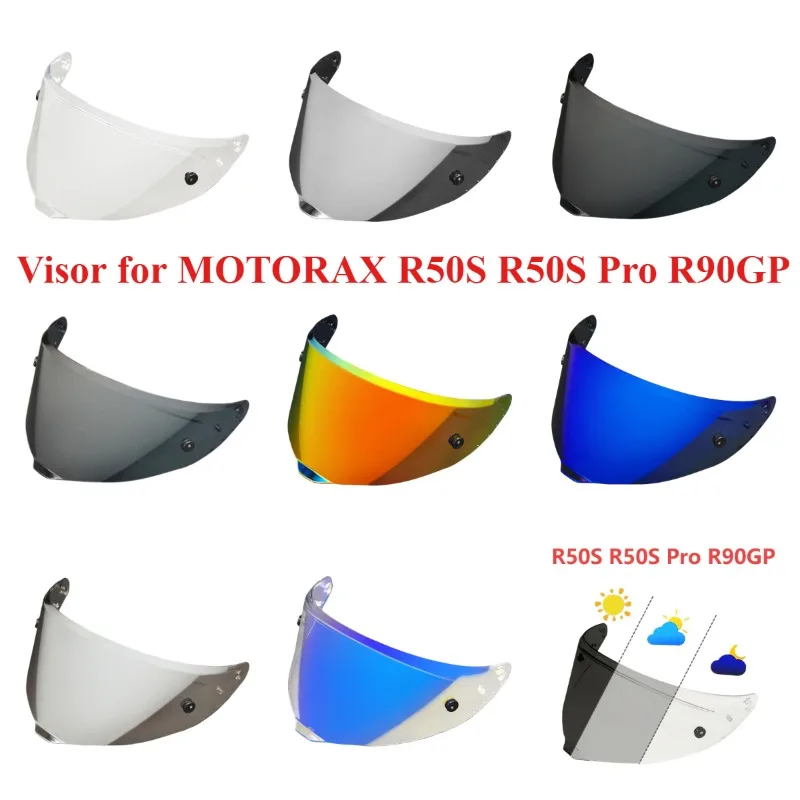 motorax-r50s-r50s-pro-r90gp-ヘルメットバイザー用バイザーレンズシールド、日焼け止め、防風、uv保護
