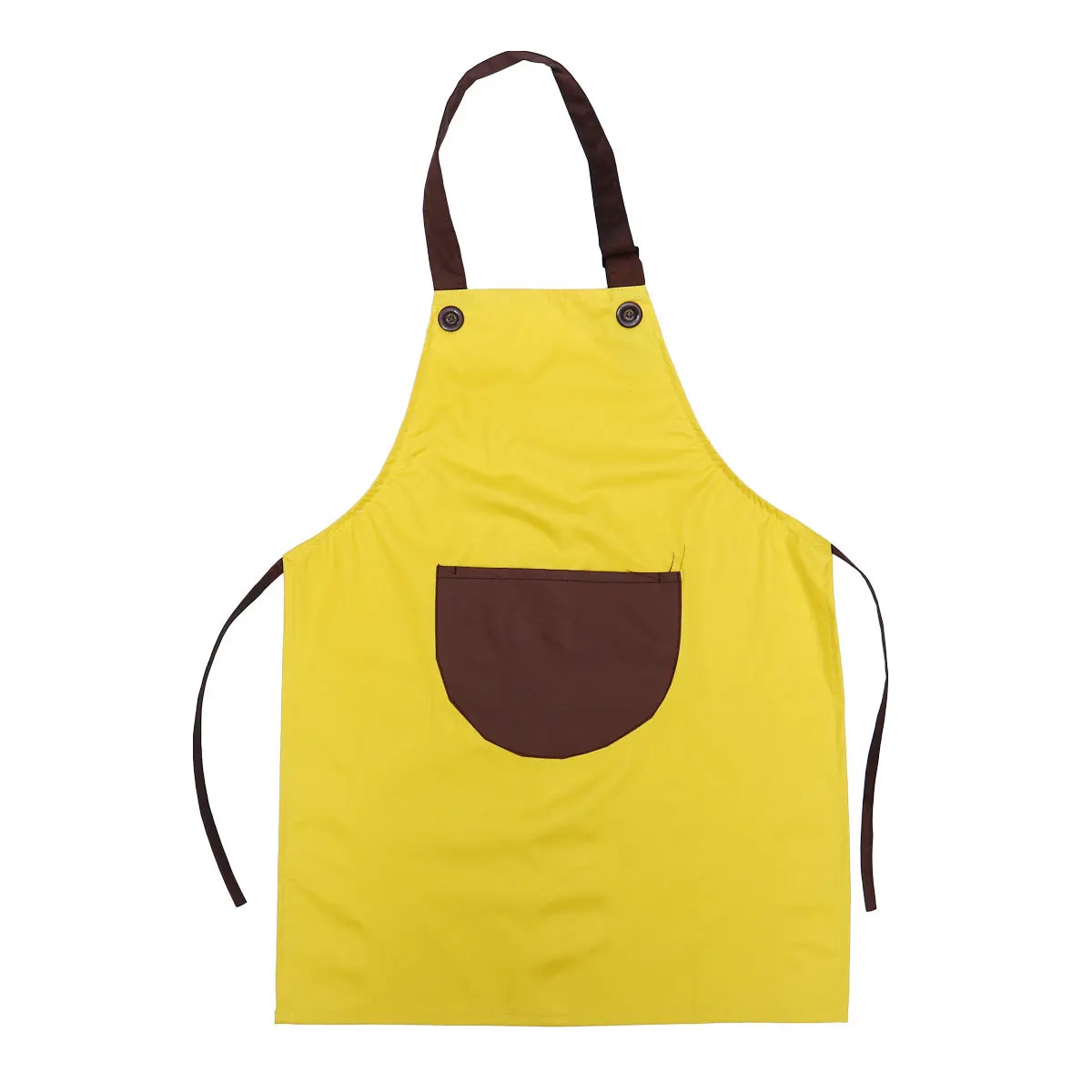 

Waterproof Art Painting Apron With Pocket Cooking Grilling Outdoor Bbq Reusable Easy Clean Dirt Protection Yellow L
