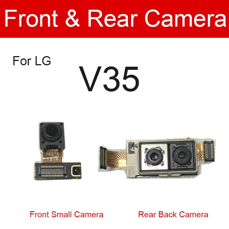 Front & Rear Main Camera Module For LG V10 V20 V30 V30+ V35 V40 ThinQ V50 Back Camera Facing Small Camera Replacement Parts