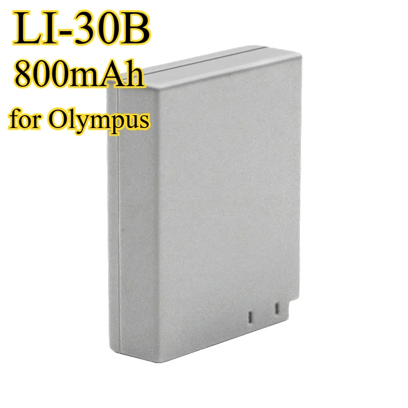 بطارية بديلة 800 مللي أمبير في الساعة LI-30B لكاميرات Olympus MiniDigitalS/miniDIGITAL المتوافقة مع سعة LI-30B القابلة لإعادة الشحن