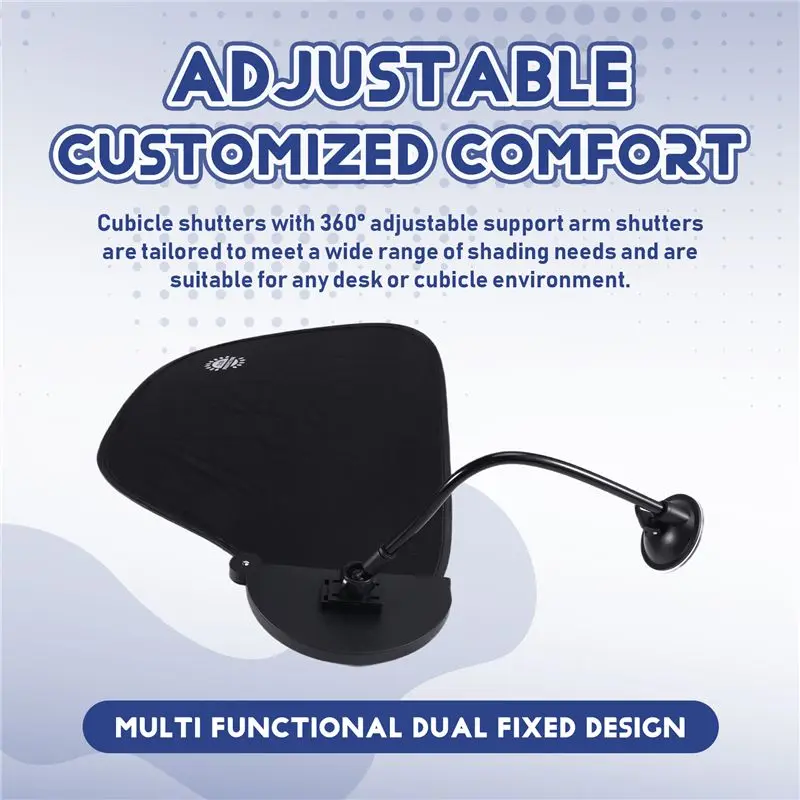 New Adjustable Office Cubicle and Desk Shade,Flexible Desk Light Blocker for Privacy, Glare Reduction, and Comfort