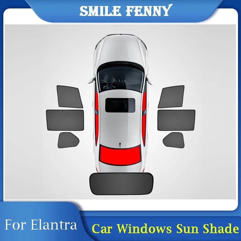 

For Hyundai Elantra MK4 2008 2009 2010 Accessories Car Side Window Sunshade Mesh Curtains Sun Visor Sunscreen Heat Insulation