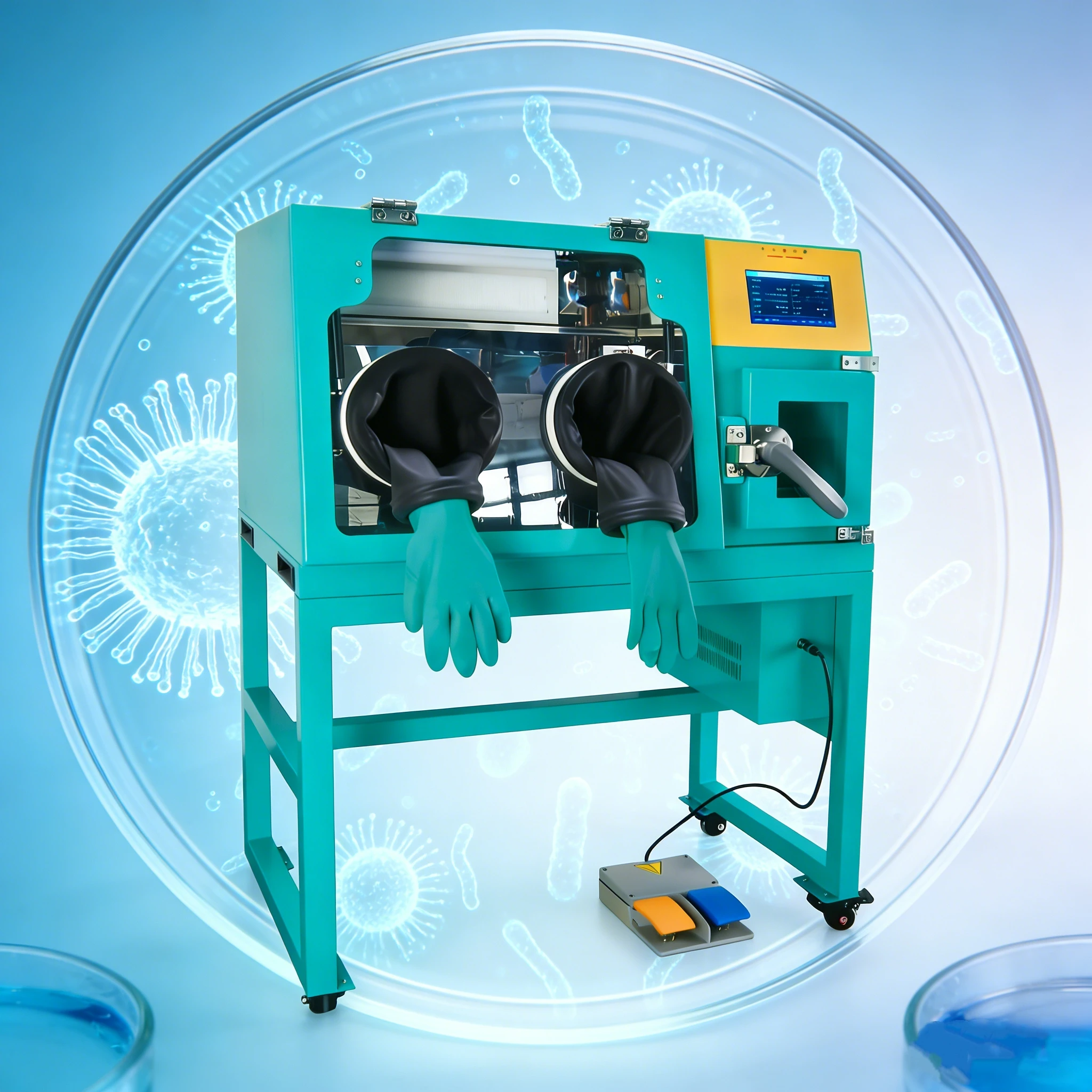 H2/CO2/N2 Controlled Small Lab Low Oxygen Space-Saving Design Anaerobic Workstation for Probiotics Research