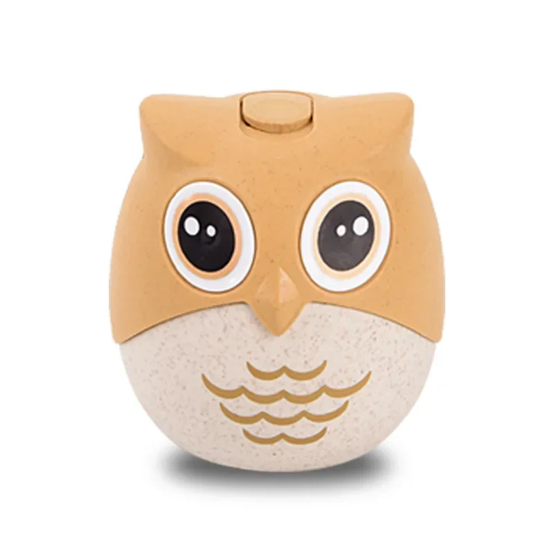 Owl Toothpick Box Automatic Home Creative Cute Cartoon Toothpick Can Commercial Wholesale Hotel Plastic Toothpick Tube Ornament