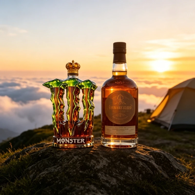 Decantador de Whisky Novedoso con Diseño de Garra de Monstruo Único, Botella de Vidrio con Corona, Adorno de Bar, Almacenamiento de Alcohol, Regalo