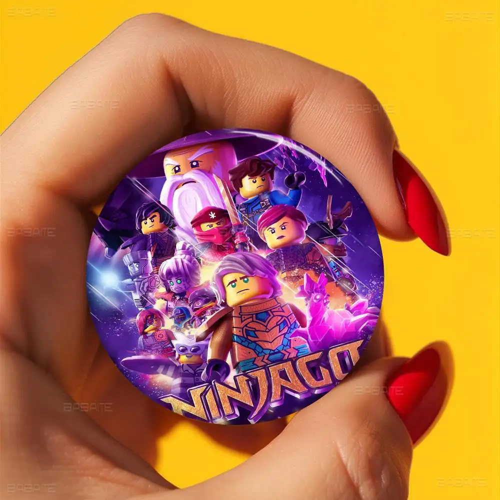 L-Lego N-Ninjago Zane New Brooches Soft Button Pin Funny Silly