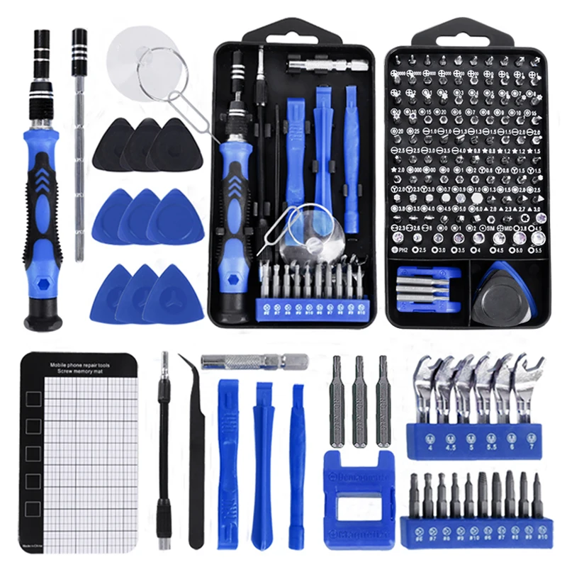 LUCHSHIY 138/25 In 1 Screwdriver Set of Screw Driver Bit Multi-function Hand Tools Precision Mobile Phone Device Repair Tool Kit