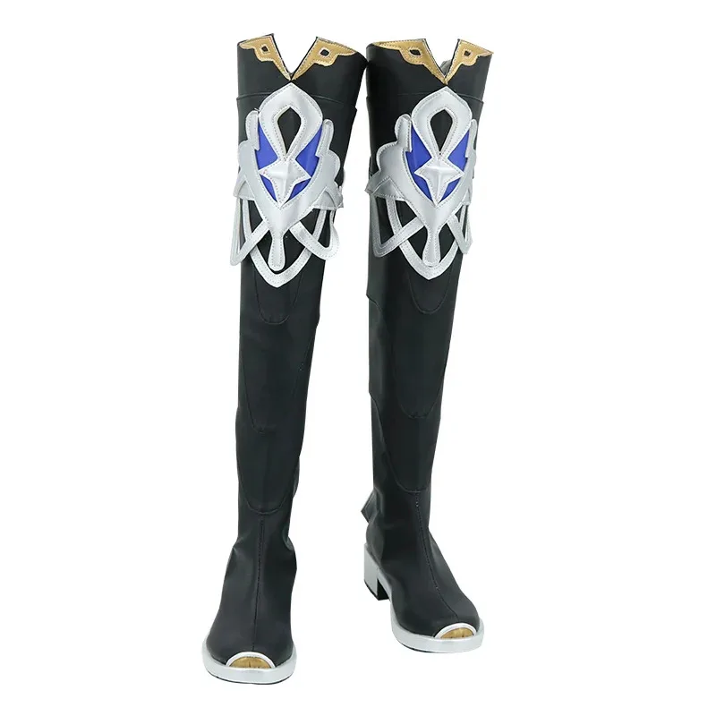 

NewGenshin Impact Alchemist Albedo Game Cosplay Shoes High Boots Custom-made Halloween Party Accessories Props Ver1;s'6,y;9'b,5;