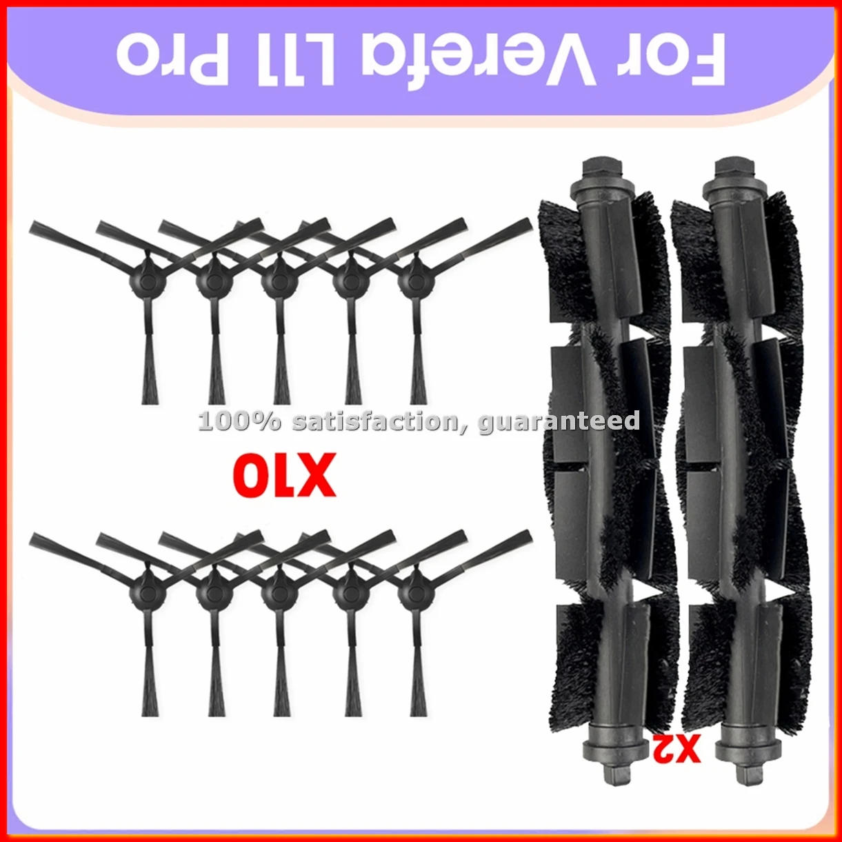 For Verefa L11 Pro Vacuum Parts Main Roller Side Brush Replacement Accessories-ABLM