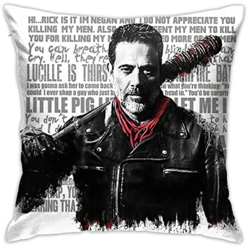 

The Walking Dead - Negan Quotes Home Decorative Throw Pillow Cases Sofa Couch Cushion Throw Pillow Covers