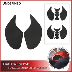 Per Kawasaki Tank Traction Pad adesivi laterali per moto carburante antiscivolo protezione per ginocchio decalcomania adesivo Ninja 250 300 Z250 Z300
