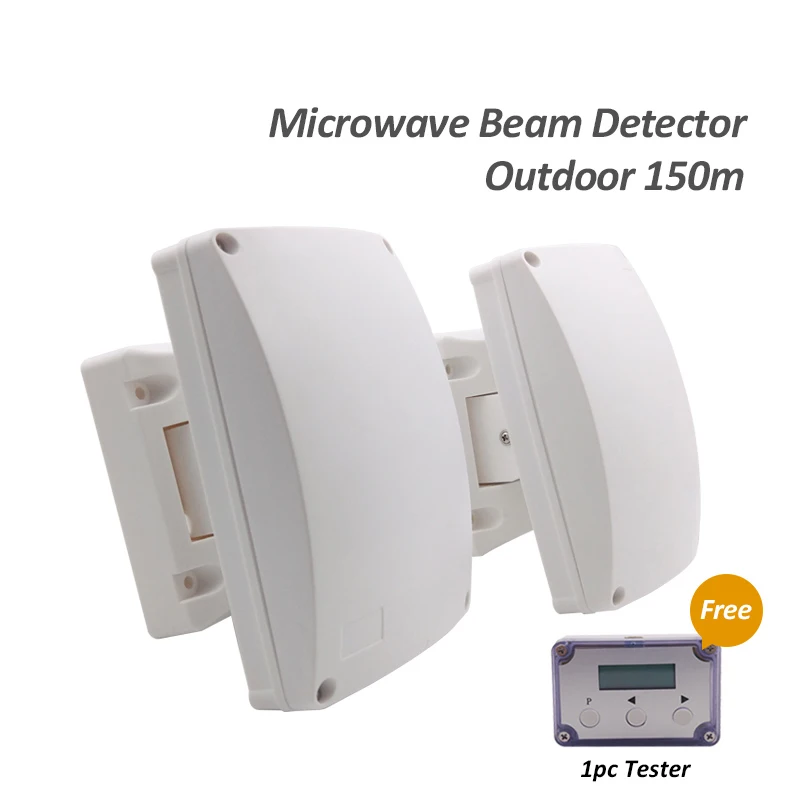 

Outdoor Wired Microwave Perimeter Beam Counter Detector Anti-pet 150 Meters Detecting Range for Smart Home Security Protection