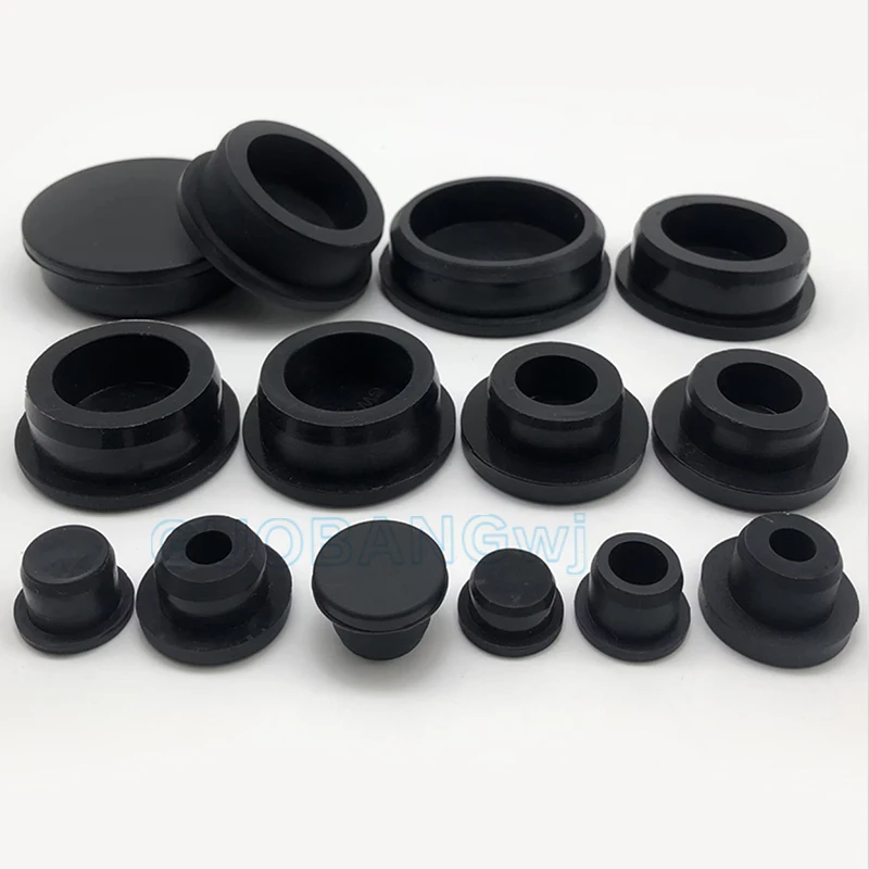 Silicone Rubber Plug T-Type Waterproof Sealing Stopper for Sink Overflow Fish Tank Drain Floor Drain 6PCS