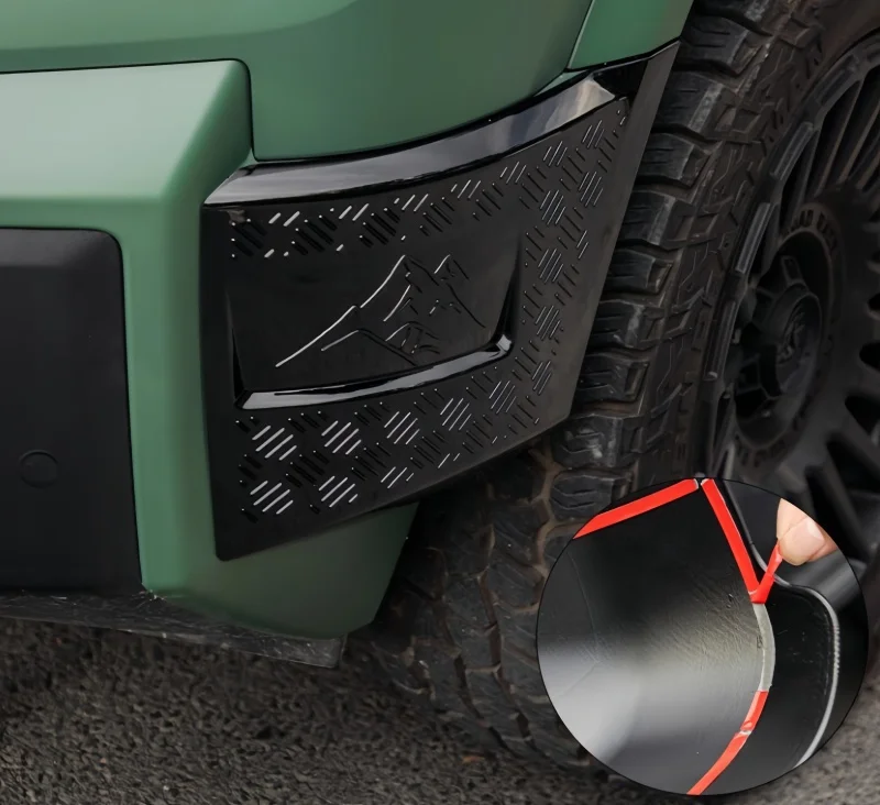 Plaque anti-rayures latérale de pare-chocs avant de voiture, adaptée à BYD Leopard 8, corps automobile modifié, protection d'angle anti-rayures, pièces de mise à niveau de voiture