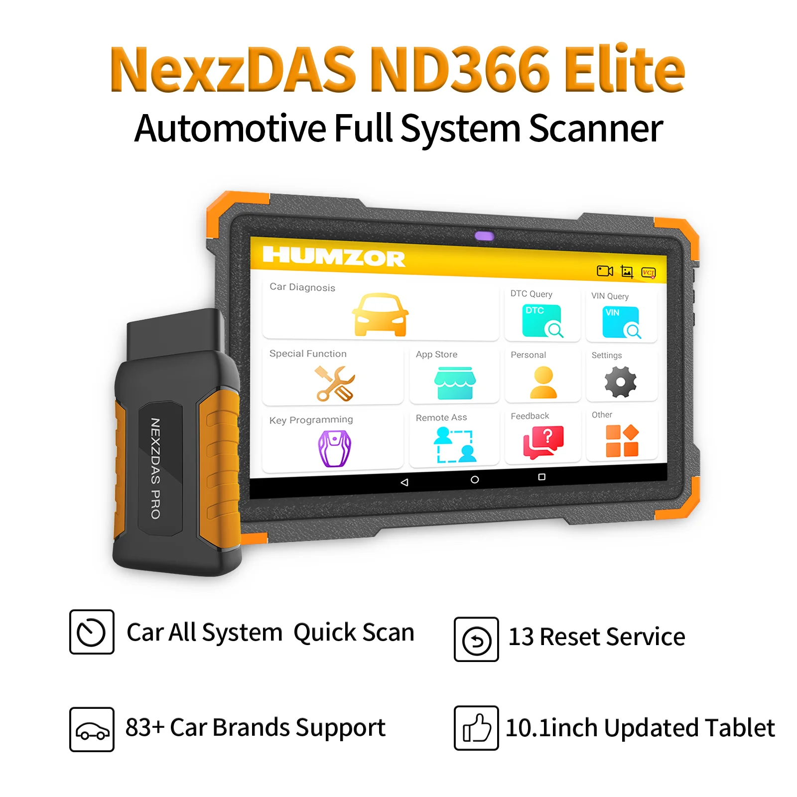 Car Scanner Obd2 Diagnostic Tool Gasoline NexzDAS PRO with 9.6 Inch Tablet Car Diagnostic Machine