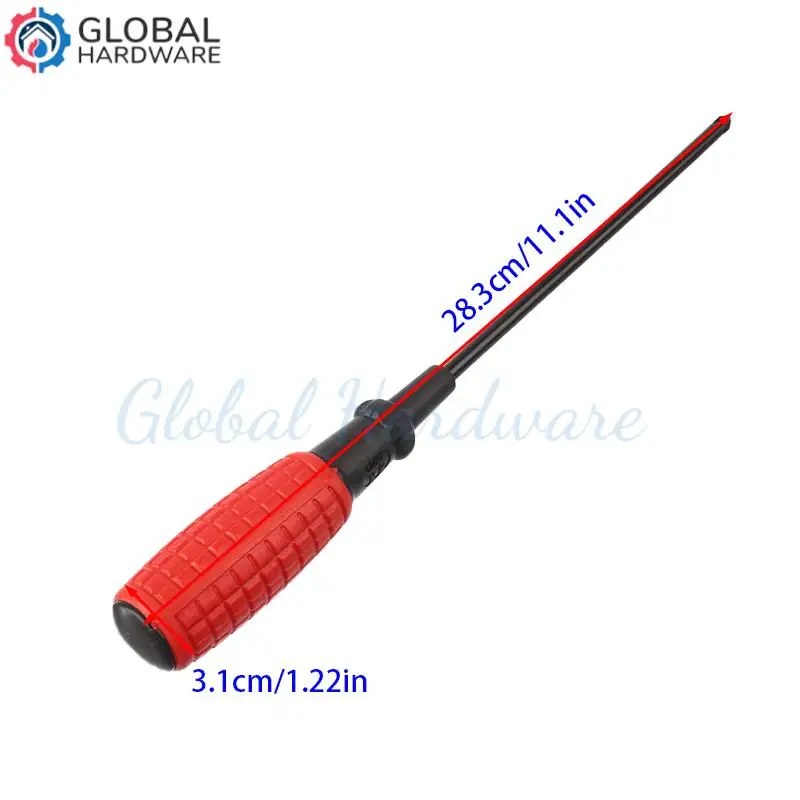 Rubber-coated Anti-slip Handle One-word screwdriver Strong Magnetic Steel Screwdriver 6 Inch