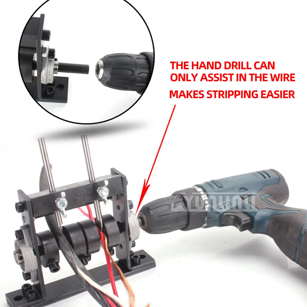 50-100KG/h Manual Wire Stripping Machine 1-30mm Wire Cable Stripper Household Copper Pliers and Wire Stripper B-801A