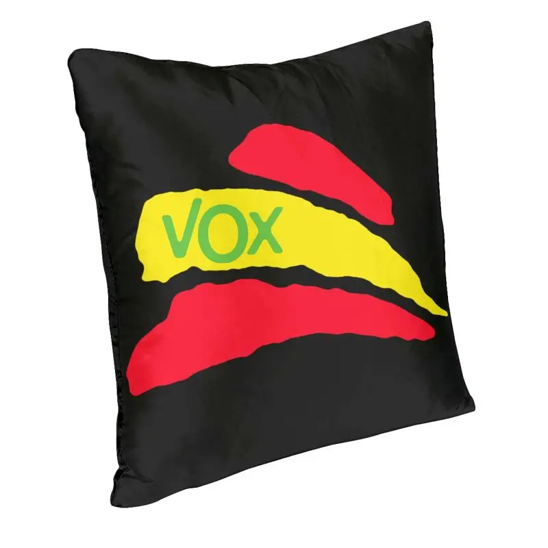 Vox Spanish Flag Throw Pillow Case 50*50cm Polyester Home Decoration Spain Political Party Cushion Cover Soaf Car Pillowcase