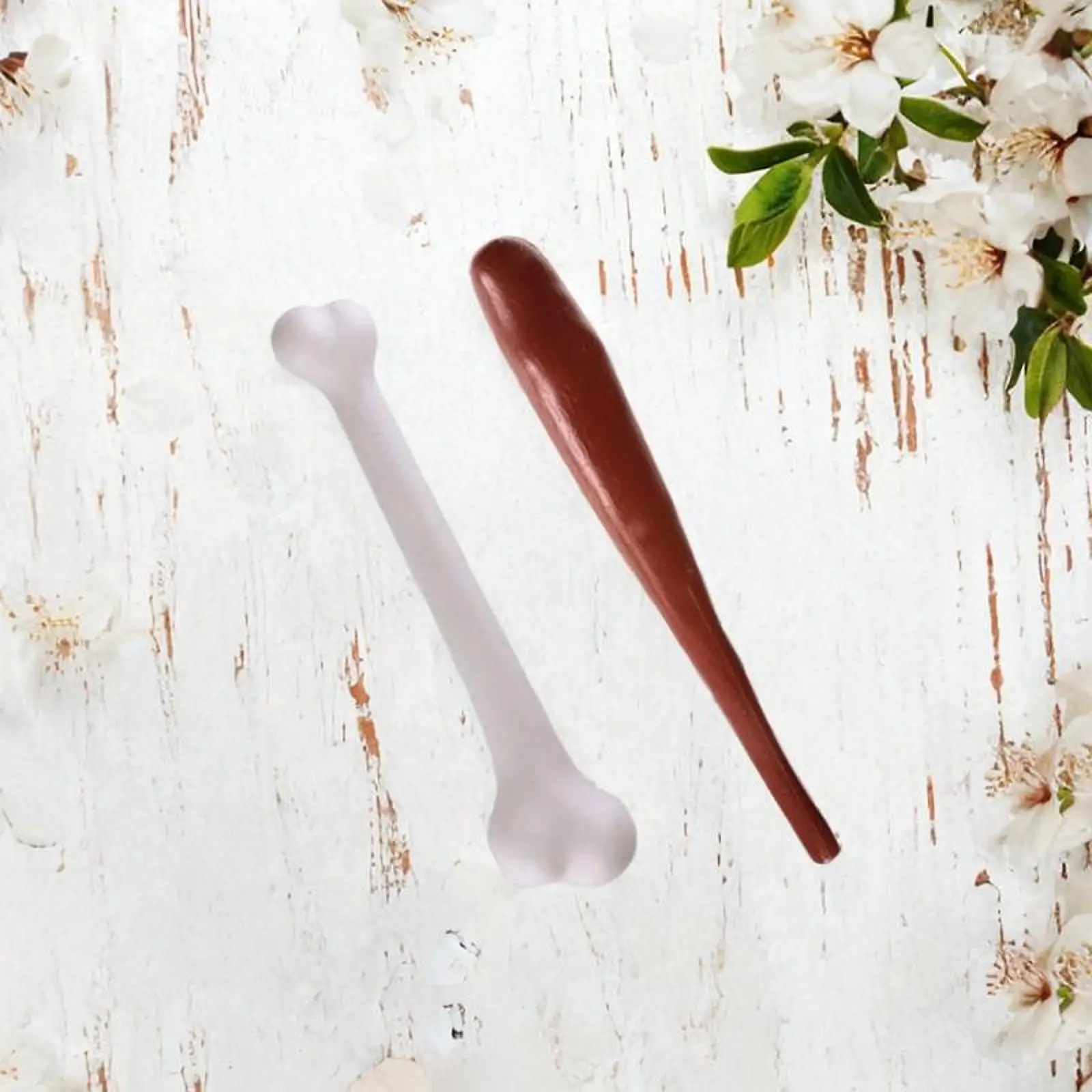 

Jumbo Bone Cosplay Props Sturdy Plastic Caveman Stick Role Play Accessory for Prehistoric Theme Party