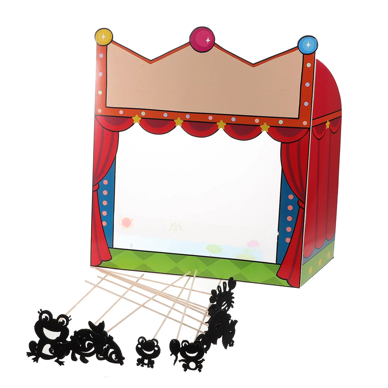

1Set DIY Shadow Craft Kit with Dedicated Shadow Stage for Creative Play Science Exploration Traditional Puppet Show