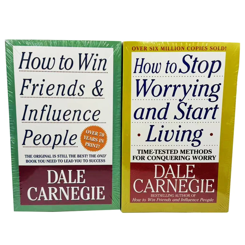 2 Books How To Win Friends and Influence People/how To Stop Worrying and Start Living By Dale Carnegie in English Paperback Book