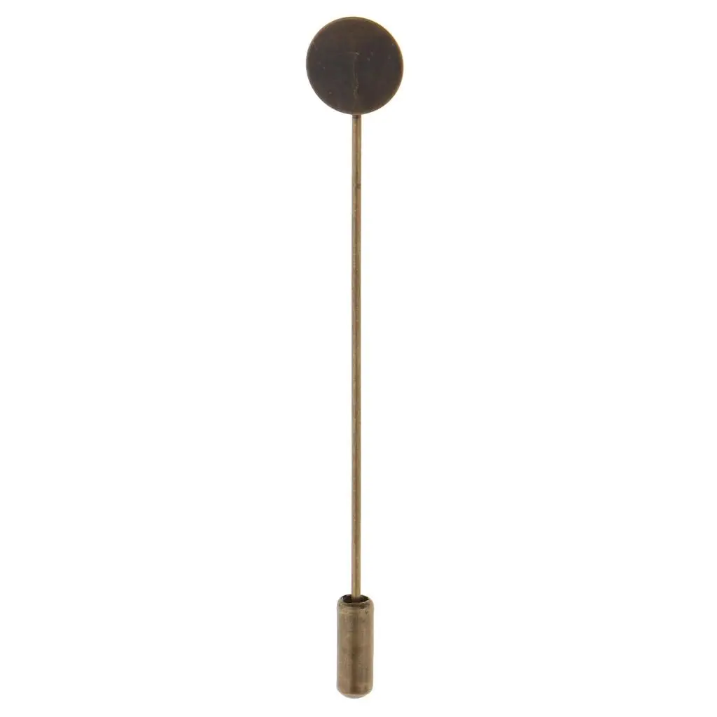 Personalized Lapel Pin Stick Pin Brooch Blank Copper Tray for Ball Party Wedding Outfit Accessory
