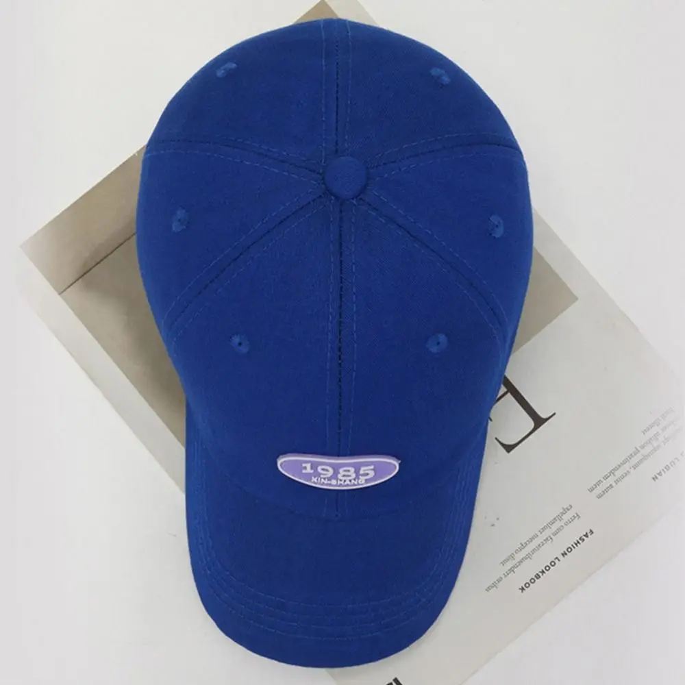 Casual 1985 Digital Labeling Sunscreen Hat Adjustable Sunshade Duckbill Cap Versatile Colorful Baseball Cap Spring Autumn Summer