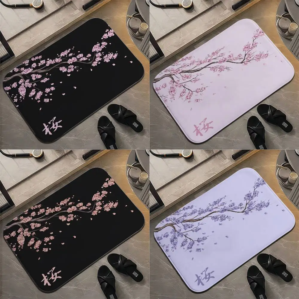 

Japan Sakura Small Model Multi-size Floor Mat Printed Large Carpets Room And Bedroom Carpets Bathroom Anti Slip Door MATS Smal
