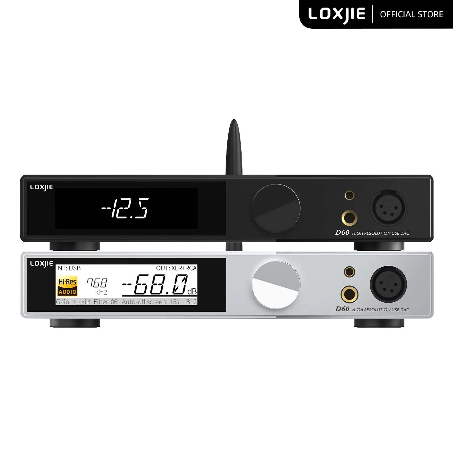 

LOXJIE D60 Audio DAC & HP Amplifier ES9039MSPRO XU 316 DSD512 Bluetooth 5.1 LDAC AES EBU MQA-CD I2S 4.4mm 6.35mm Headphone