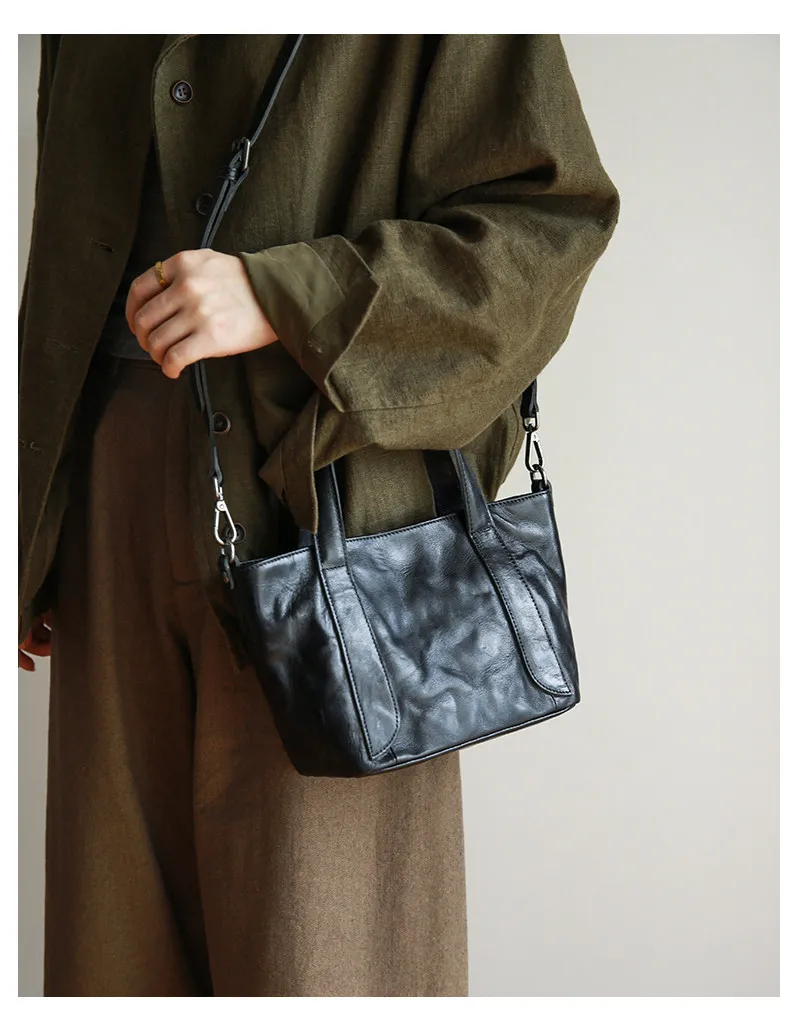 Luxuriöse handgefertigte Damenhandtasche aus Rindsleder der ersten Schicht für Wochenend-Outdoor-Partys, modische Designer-Umhängetasche aus echtem Leder – Detail 13