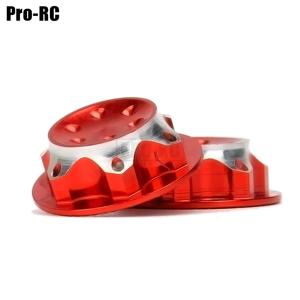 4szt 17MM Odporna na kurz osłona piasty koła ze stopu aluminium do 1/8 RC Crawler Car TEAM C HSP NANDA TRAXXAS Monster Truck Part