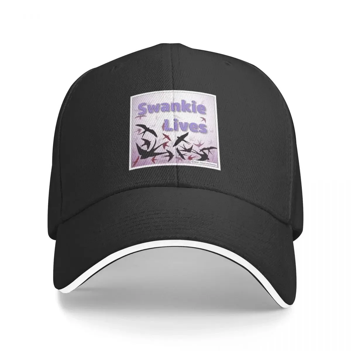 Swallows - purple tint Baseball Cap Wild Ball Hat Big Size Hat Men Luxury Brand Women's