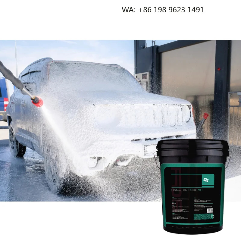 Large Drum Pre-wash Cleaning Liquid, Bulk Dirt Shampoo for Commercial Car Wash Batch Service Use