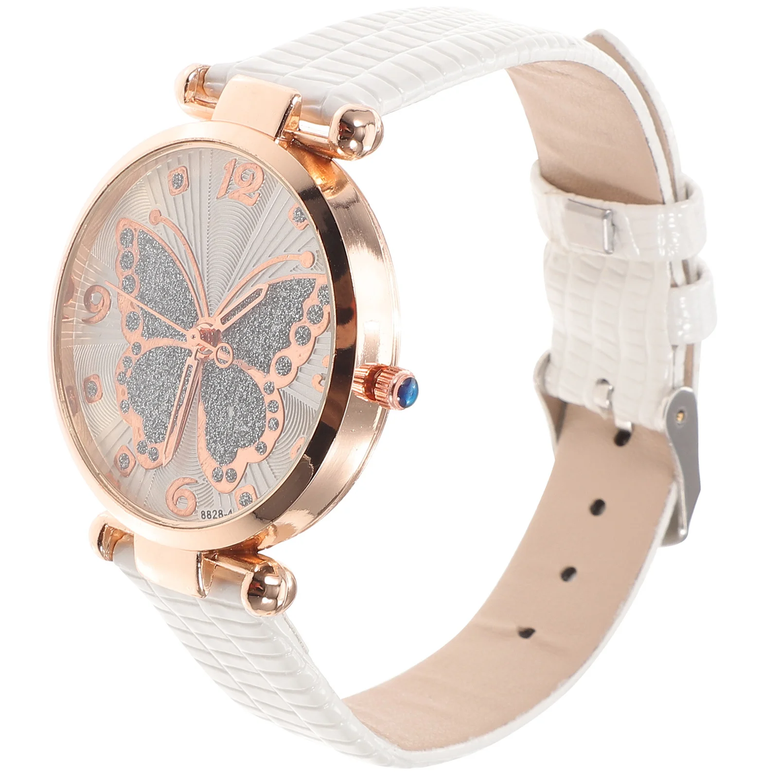 Flash Powder Butterfly Watch Elegant Women Wristwatch Lightweight Waterproof Stylish Casual Fashion Timepiece For Daily