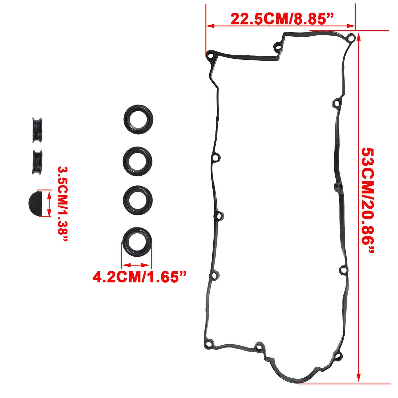 For Hyundai Elantra Tiburan Kia Spectra Highway Van i30 Estate Tucson Carens 1.8L 2.0L DOHC 00-12 Valve Cover Gasket 22441-23800