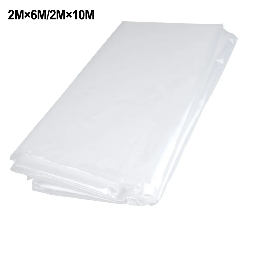 1pcs Greenhouse Film Garden Cover Waterproof 0.04mm 2M*6M/2M*10M Cold Protection PE Protect Plants Transparent