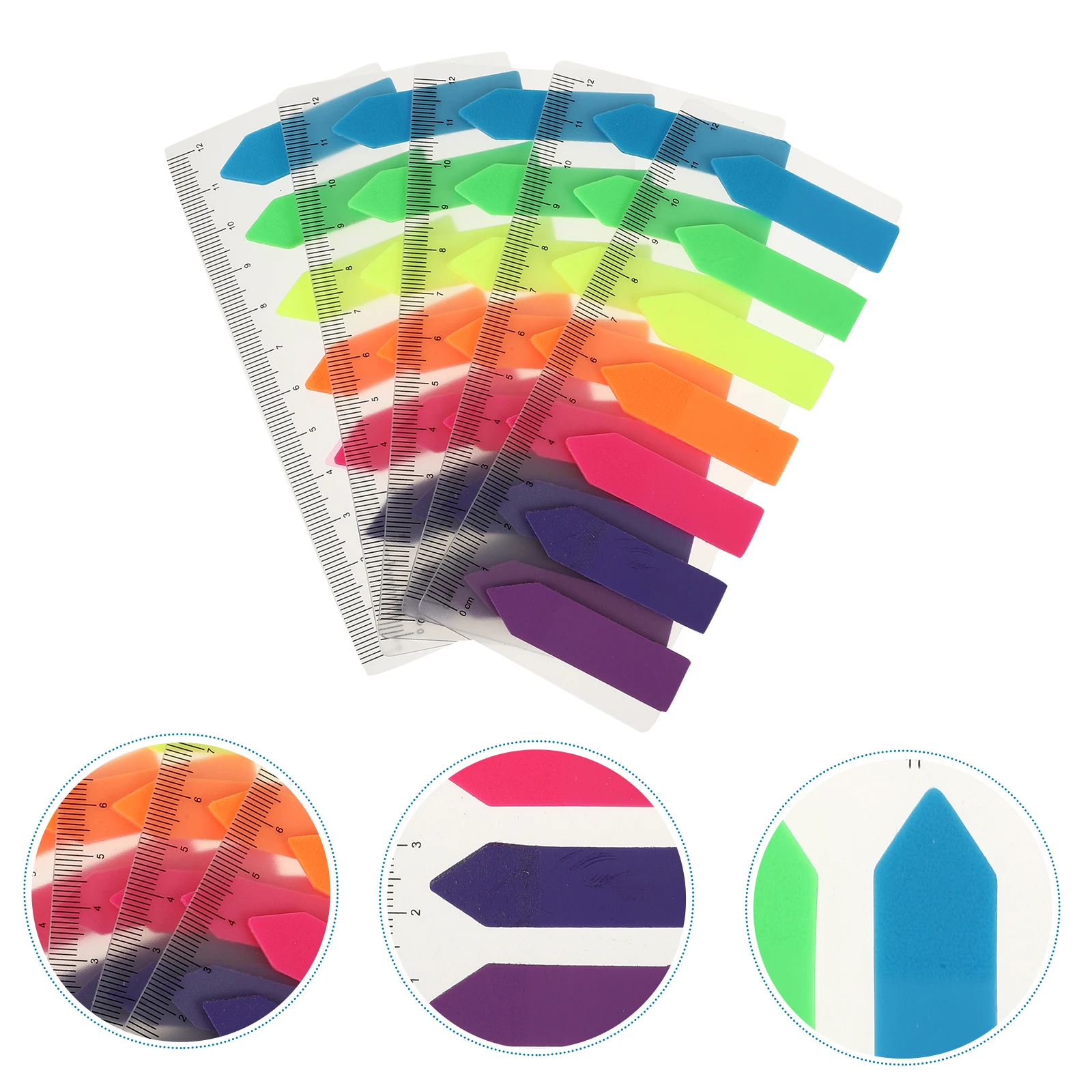 

10Pcs Writable Memo Stickers Self-Stick Note Strong Adhesive Fluorescent Color Easy to Apply Tear Off No Residue for Books