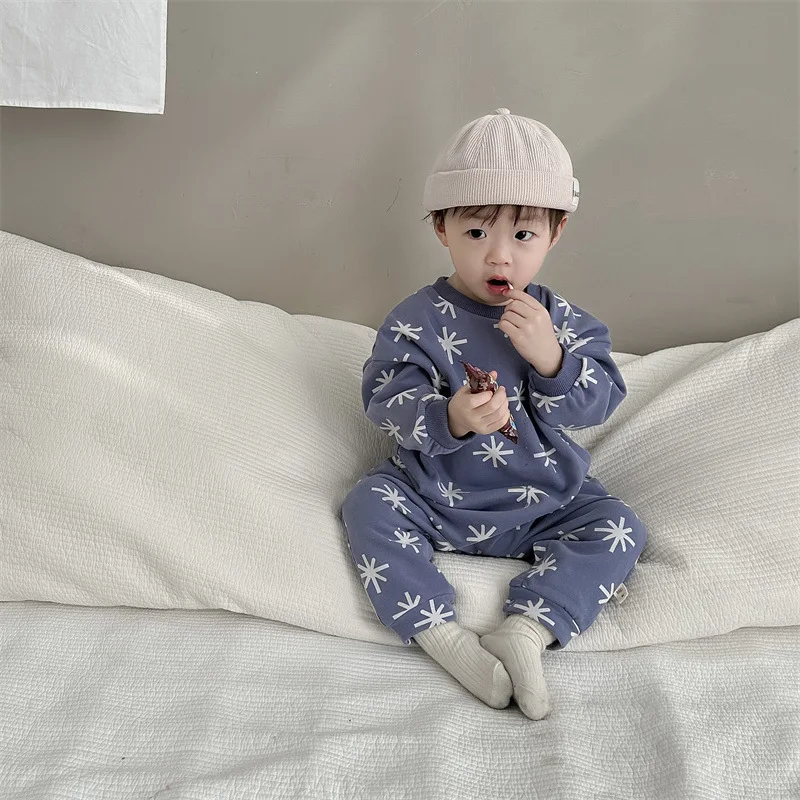 

Baby Jumpsuit Autumn Korean Version Children Clothing Baby Clothes Long Sleeved Fashion Cute Boys Child Crawling Clothes Ha Yi