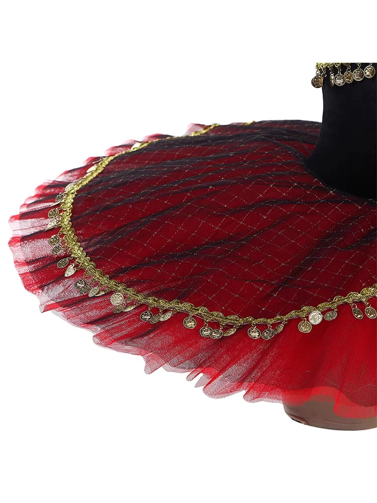 2025 Nieuwe balletrok Professionele klassieke pannenkoek tutu-kostuums