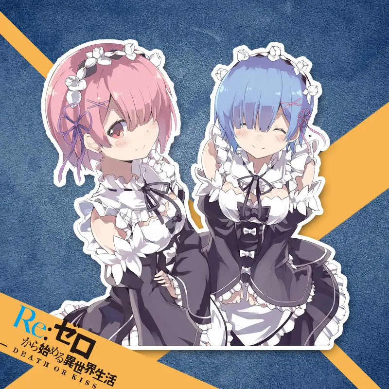 RE: ZERO - Starting Life in Another World anime peripheral stickers Rem computer case suitcase laptop waterproof car sticker