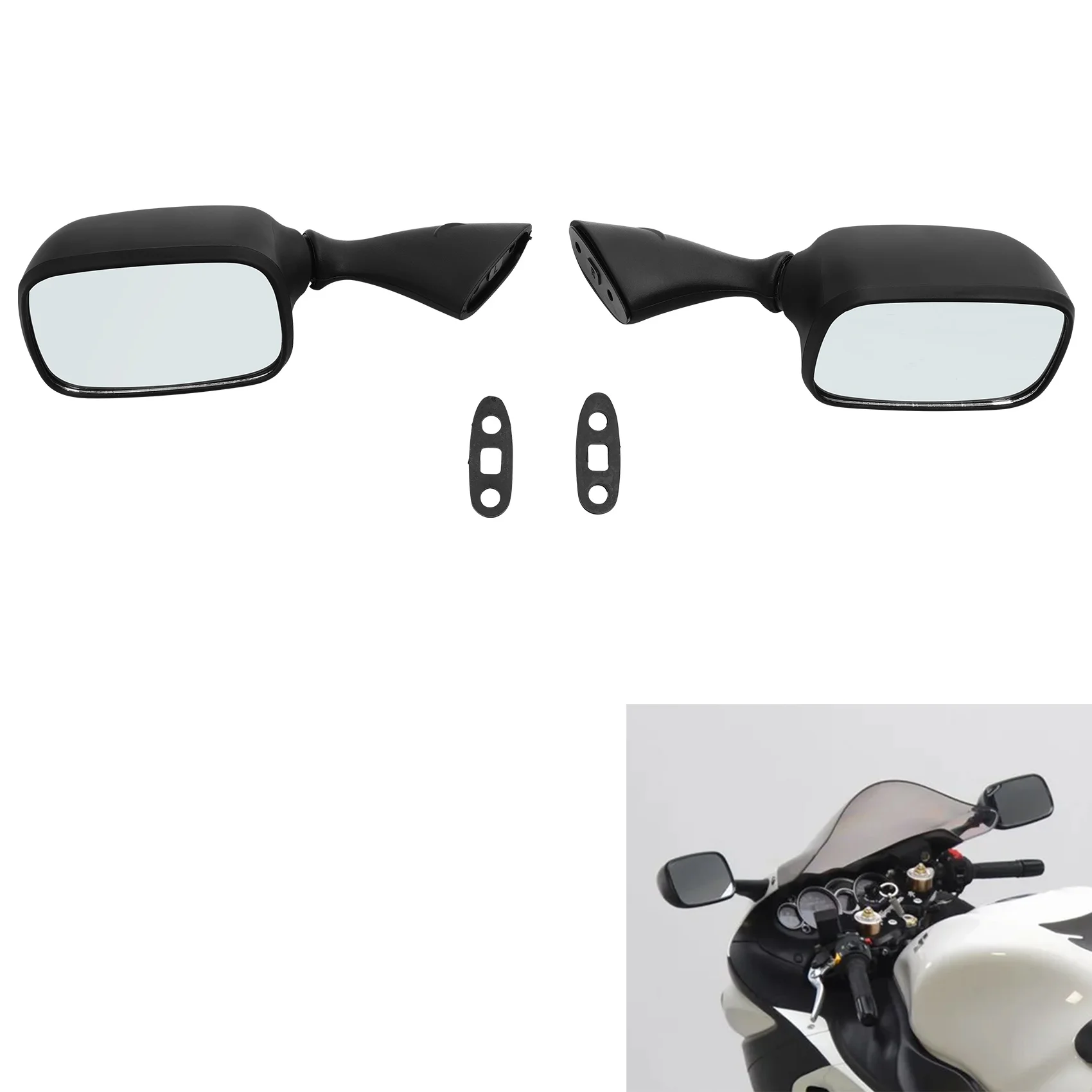 Espelhos retrovisores laterais da motocicleta apto para suzuki gsx1300r hayabusa 1997-2011 2010 gsxr 1000 2001-2002 gsxr 600/750 2001-2003