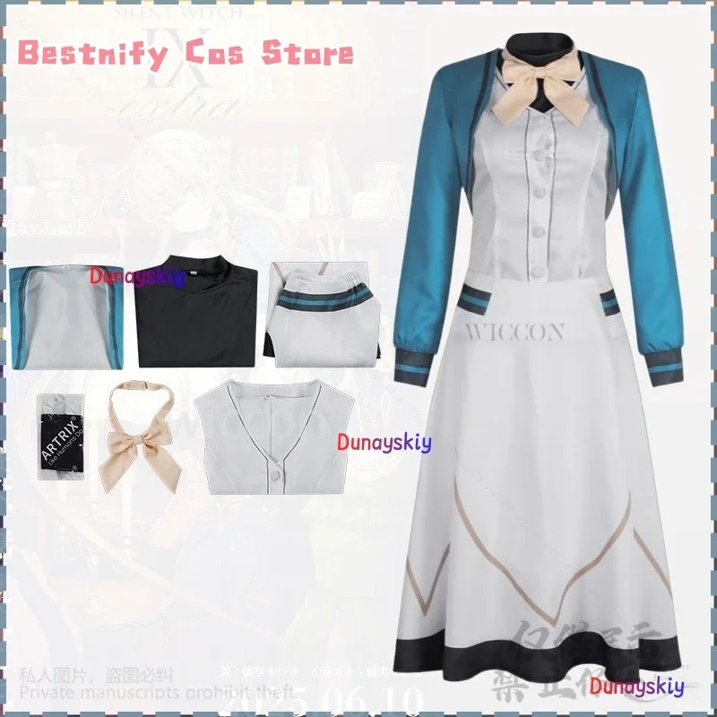 CosplaySilent الساحرة تأثيري مونيكا Evaret أنيمي زي مدرسي فستان النمط البريطاني لوليتا التنانير الطويلة السحرية أناقة الهالوين
