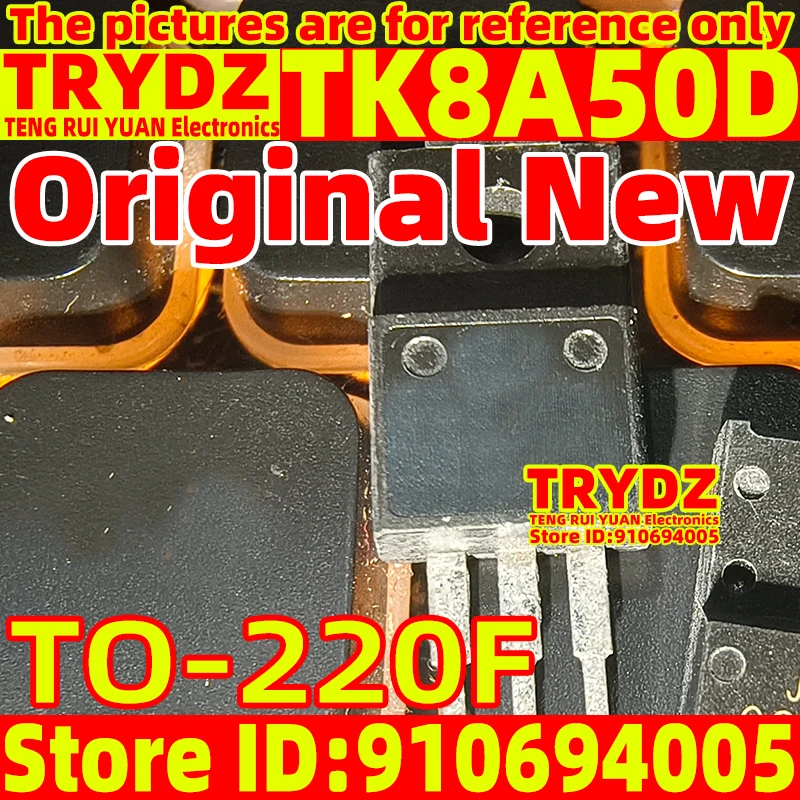 20-2 uds Original nuevo TK8A50D K8A50D TO-220F Transistor de efecto de campo de potencia