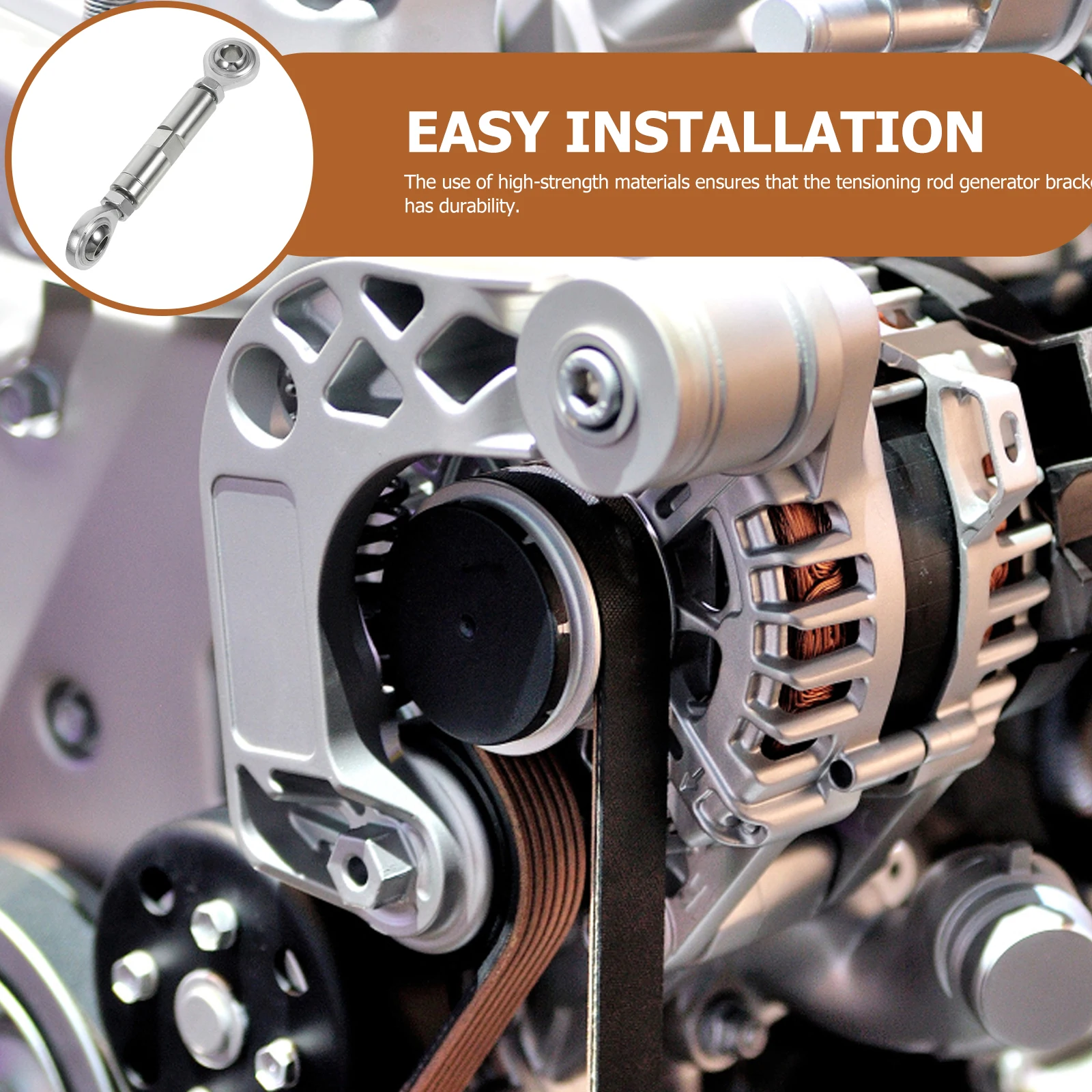 

1Set Adjustable Alternator Bracket Tensioning Rod Car Distributor Clamp Universal Durable Auto Accessories Alternator Bracket