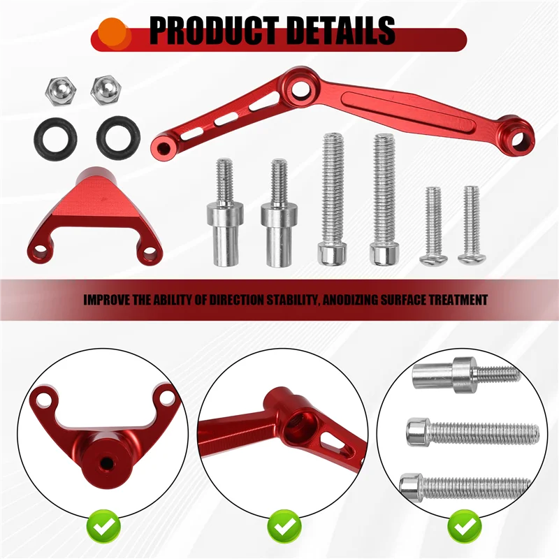 Trending Motorcycle Steering Stabilizer Damper Mounting Bracket Kit For Ducati Monster 937 Monster 950 2021-2024