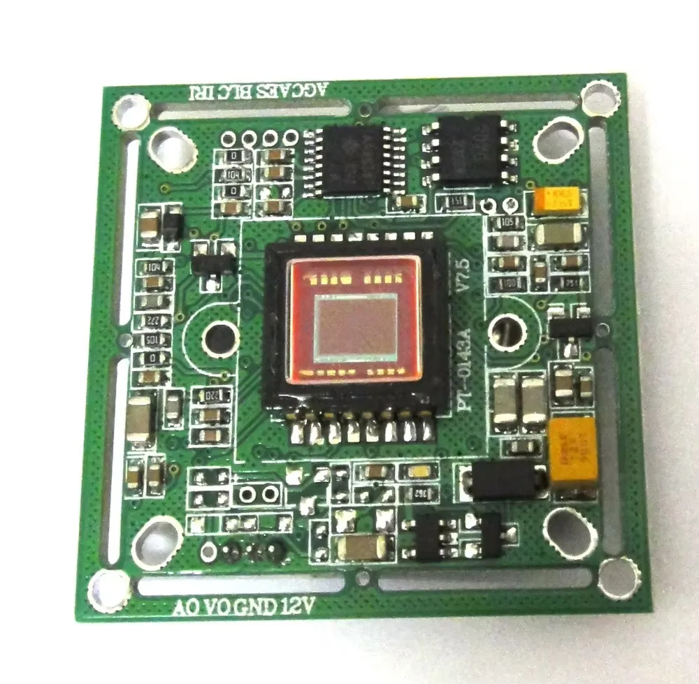 

1/3" 420TVL CCD Color CCTV Camera Board PCB mainboard chips module CVBS 960H PAL system