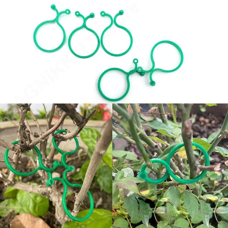 20/50pcs Garden Plant Holder Trellis Clips For Vine Vegetable New Tomato Growing Upright Garden Plant Stand Tool V27