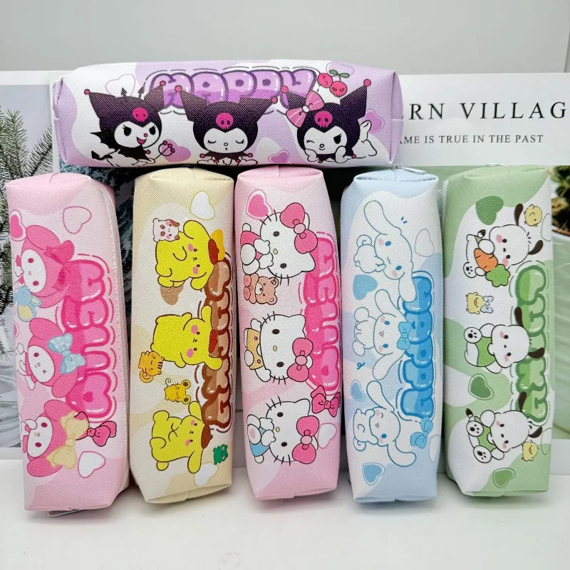 

Sanrio Hello Kitty Pencil Bag Anime Cartoon Cinnamoroll Kuromi My Melody Cosmetic Bag Stationery Pouch School Supplies Gifts